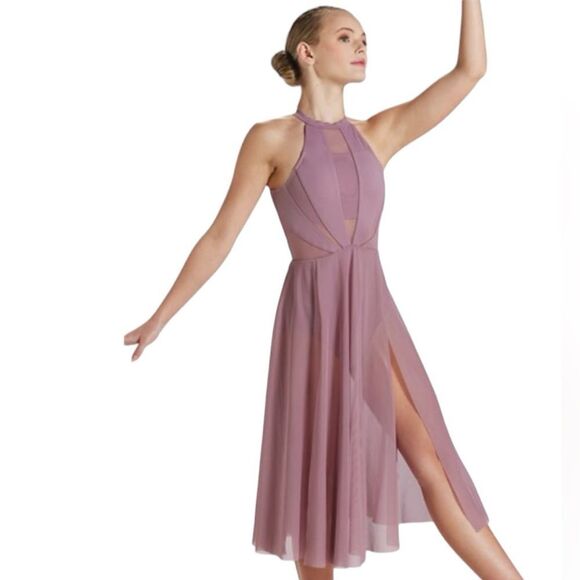 Balera Ballet Modern Dance Dress Mauve Small Adult - Picture 1 of 10